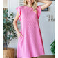 Stitched Together Dress- Pink