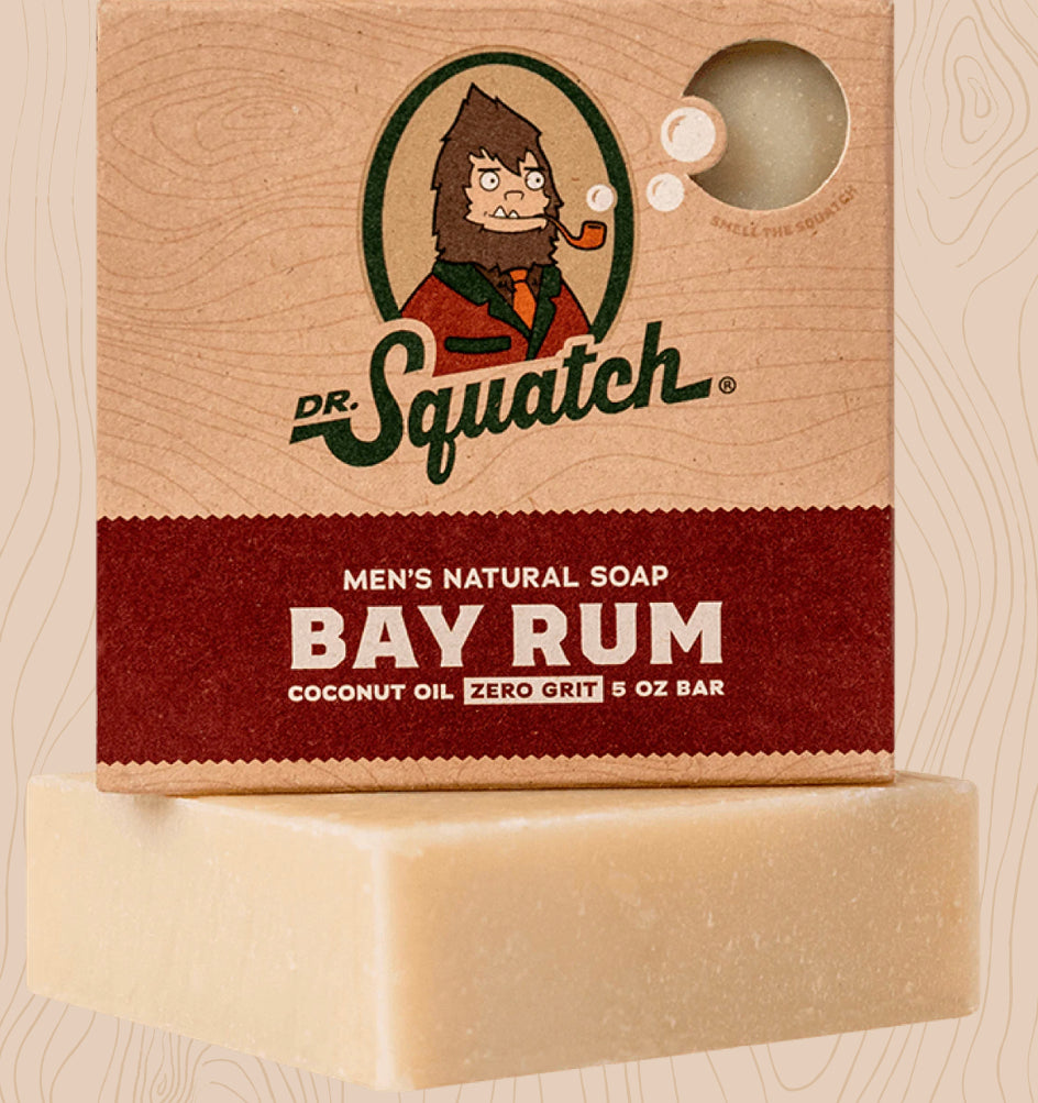2) Pack - Dr. Squatch Men's Natural Soap - Cedar Citrus Zero Grit